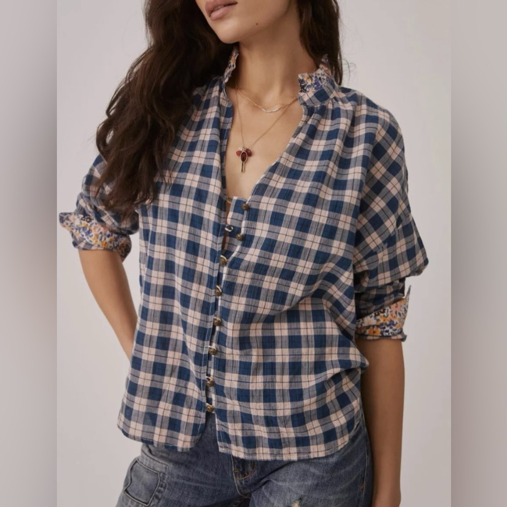 Anthropologie Pilcro Tavi Button Down Shirt NWT in XS